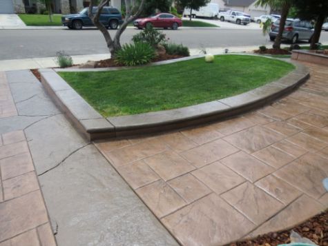 this image shows concrete driveway cerritos