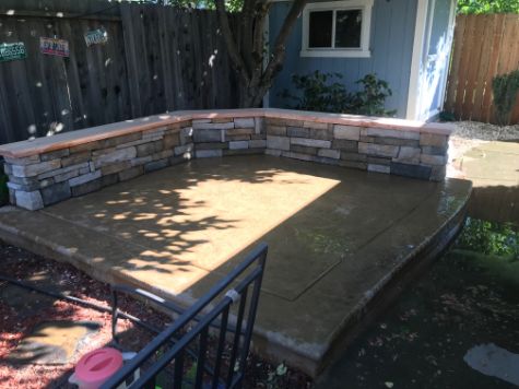 this picture shows concrete patio cerritos