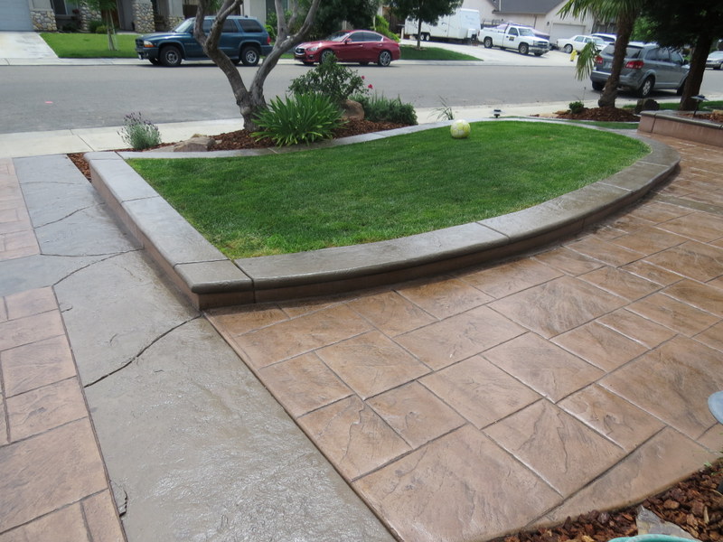 An image of finished concrete work in Cerritos.